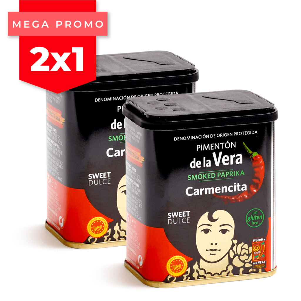 D.O. DE LA VERA PIMENTÓN DULCE AHUMADO 75G LATA CUADRADA-CARMENCITA