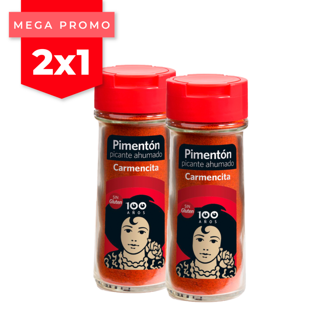 2x1 PIMENTÓN PICANTE 47G TARRO CRISTAL-CARMENCITA