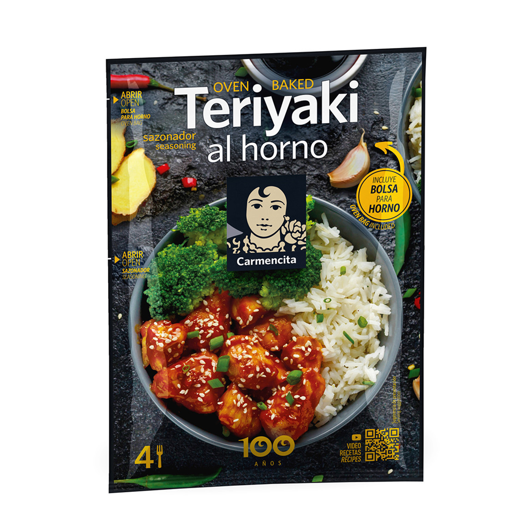 2X1 CAR. SAZONADOR EN BOLSA POLLO TERIYAKI 60g BOLSA HORNO