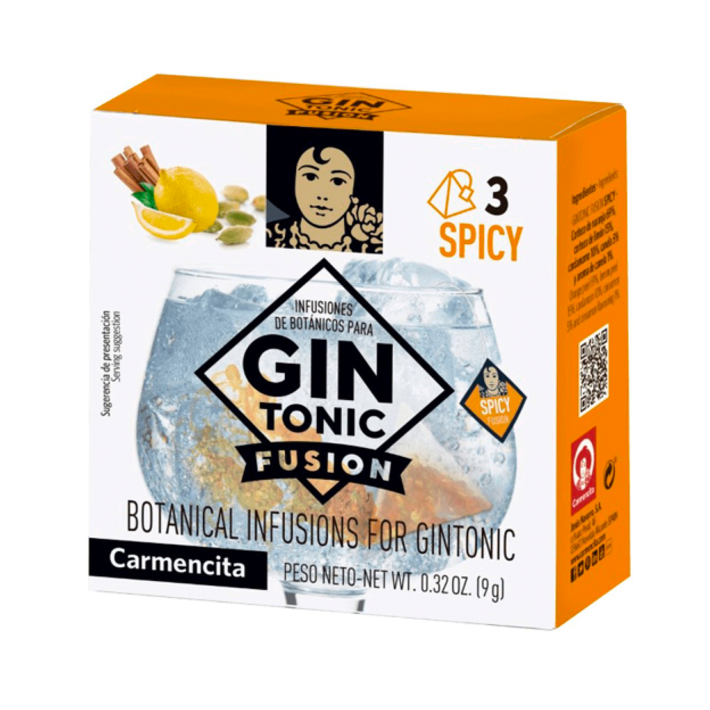 GINTONIC FUSION SPICY 3 PIRÁMIDES 9G ESTUCHE- CARMENCITA