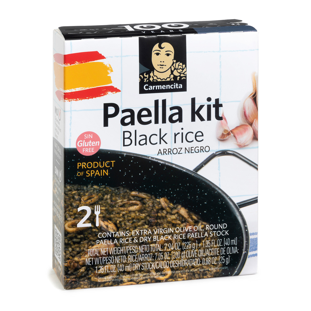 CAR. PAELLA KIT ARROZ NEGRO 265G ESTUCHE - 2 RACIONES